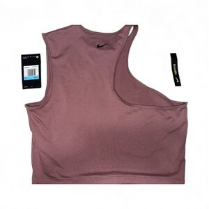 NWT Nike One-Shoulder Tight Fit Crop Top in Mauve